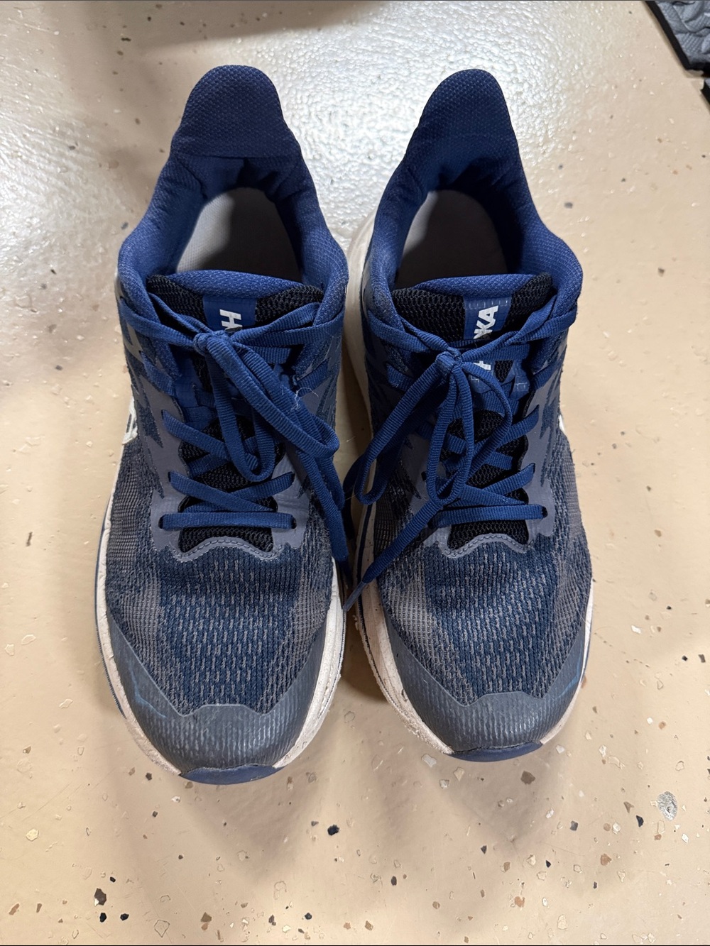 Hoka Men's Navy Blue Athletic Running Shoes
